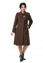 Женское пальто из текстиля с воротником 8001020