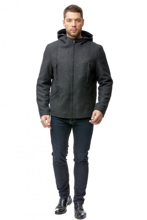 Мужская куртка из текстиля с капюшоном 8001801