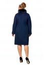 Женское пальто из текстиля с воротником, отделка песец 8002012-3