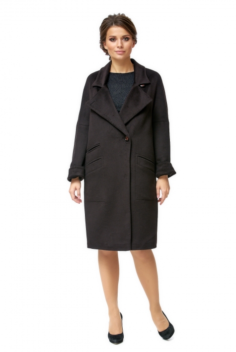 Женское пальто из текстиля с воротником 8002270