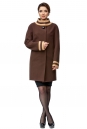 Женское пальто из текстиля с воротником 8002507