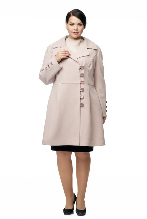 Женское пальто из текстиля с воротником 8003066