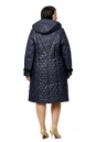 Женское пальто из текстиля с капюшоном, отделка норка 8010038-3