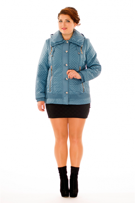 Куртка женская из текстиля с капюшоном 8010175