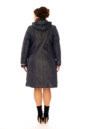 Женское пальто из текстиля с капюшоном 8010427-3