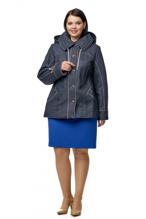 Куртка женская из текстиля с капюшоном 8010496