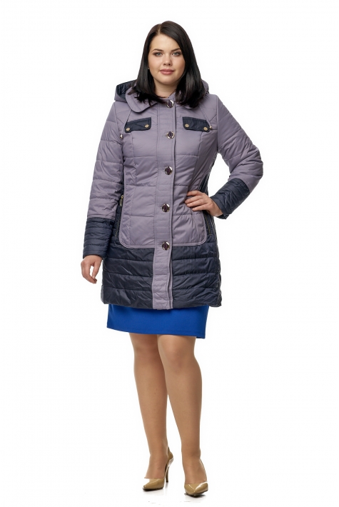Куртка женская из текстиля с капюшоном 8010504