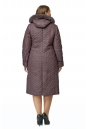 Женское пальто из текстиля с капюшоном, отделка песец 8010632-3