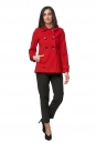 Женское пальто из текстиля с воротником 8012490