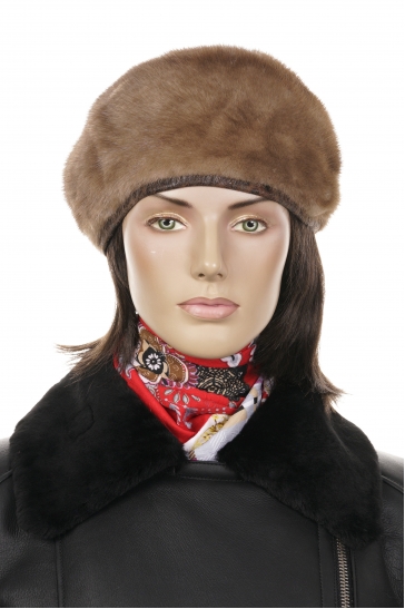 Шапка женская из норки