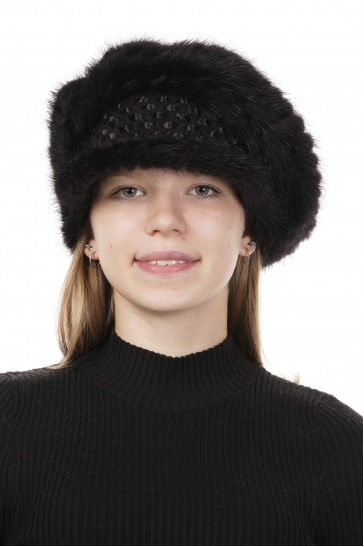 Шапка женская из норки