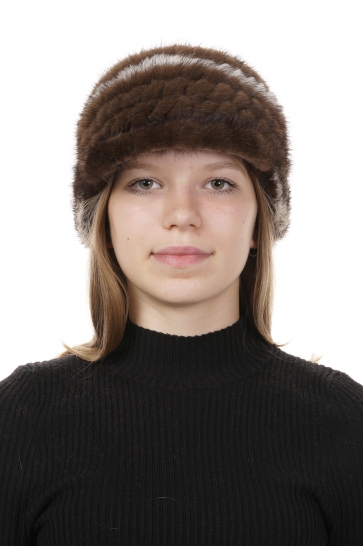 Шапка женская из норки