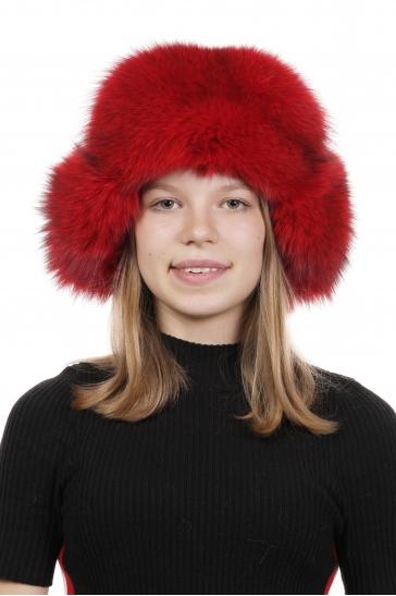 Шапка женская из песца