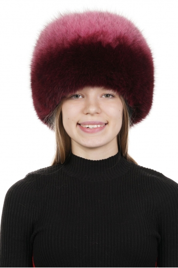 Меховая шапка женская из песца