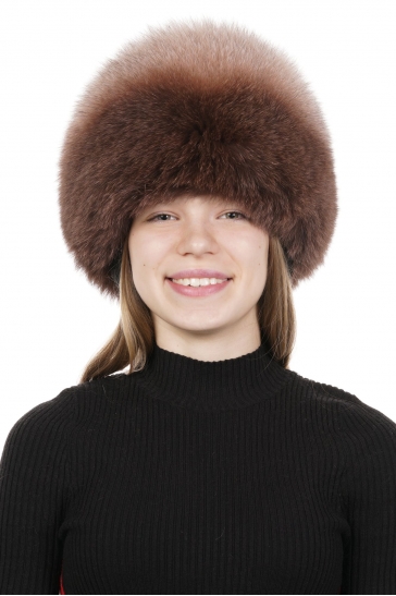 Меховая шапка женская из песца