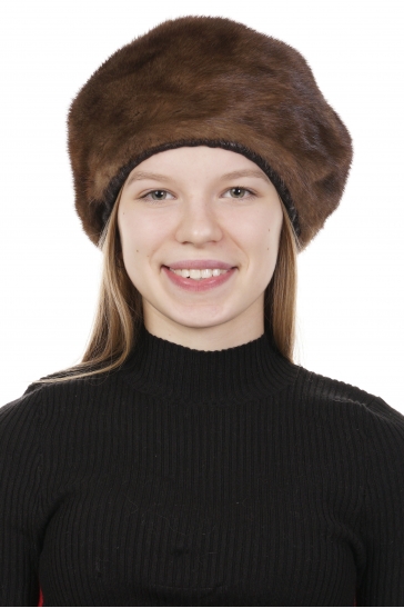 Шапка женская из норки