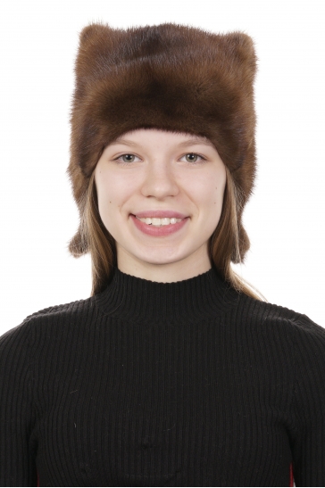 Шапка женская из норки