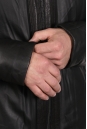 Мужская кожаная куртка из натуральной кожи на меху с воротником 8022380-3
