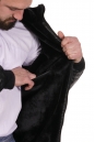 Мужская кожаная куртка из эко-кожи с воротником, отделка искусственный мех 8022590-4