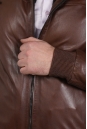 Мужская кожаная куртка из натуральной кожи на меху с капюшоном 8022688-3