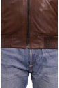 Мужская кожаная куртка из натуральной кожи на меху с капюшоном 8022688-4