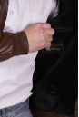 Мужская кожаная куртка из натуральной кожи на меху с капюшоном 8022688-5