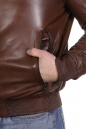 Мужская кожаная куртка из натуральной кожи на меху с капюшоном 8022688-13