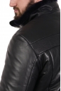 Мужская кожаная куртка из натуральной кожи на меху с воротником 8022845-2