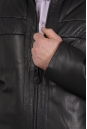 Мужская кожаная куртка из натуральной кожи на меху с воротником 8022845-13