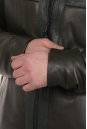 Мужская кожаная куртка из натуральной кожи на меху с воротником 8022847-2