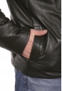 Мужская кожаная куртка из натуральной кожи на меху с воротником 8022847-14