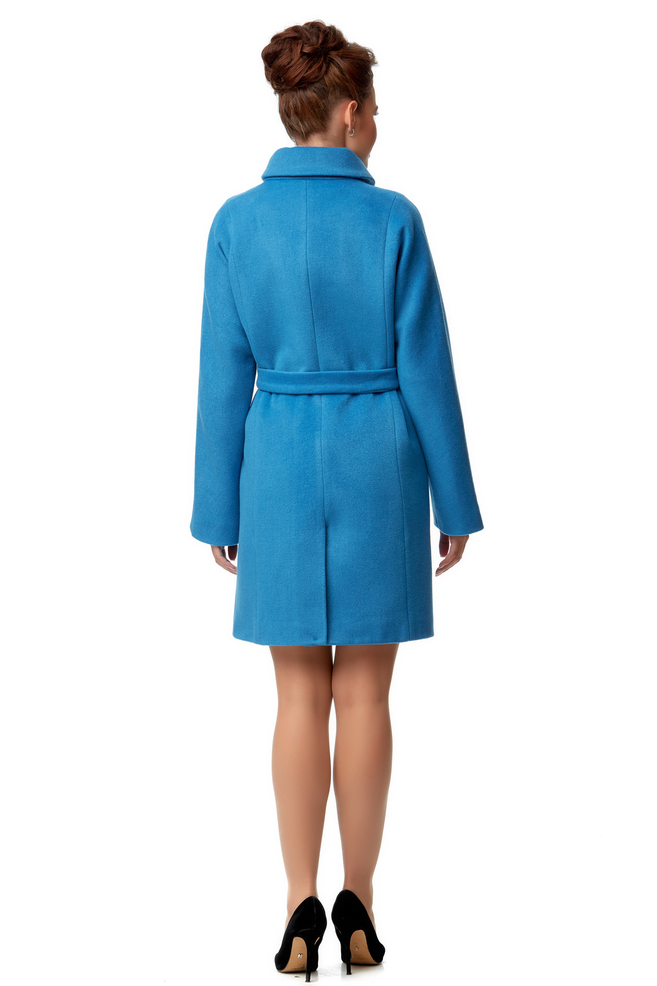 Женское пальто из текстиля с воротником 8000909-3