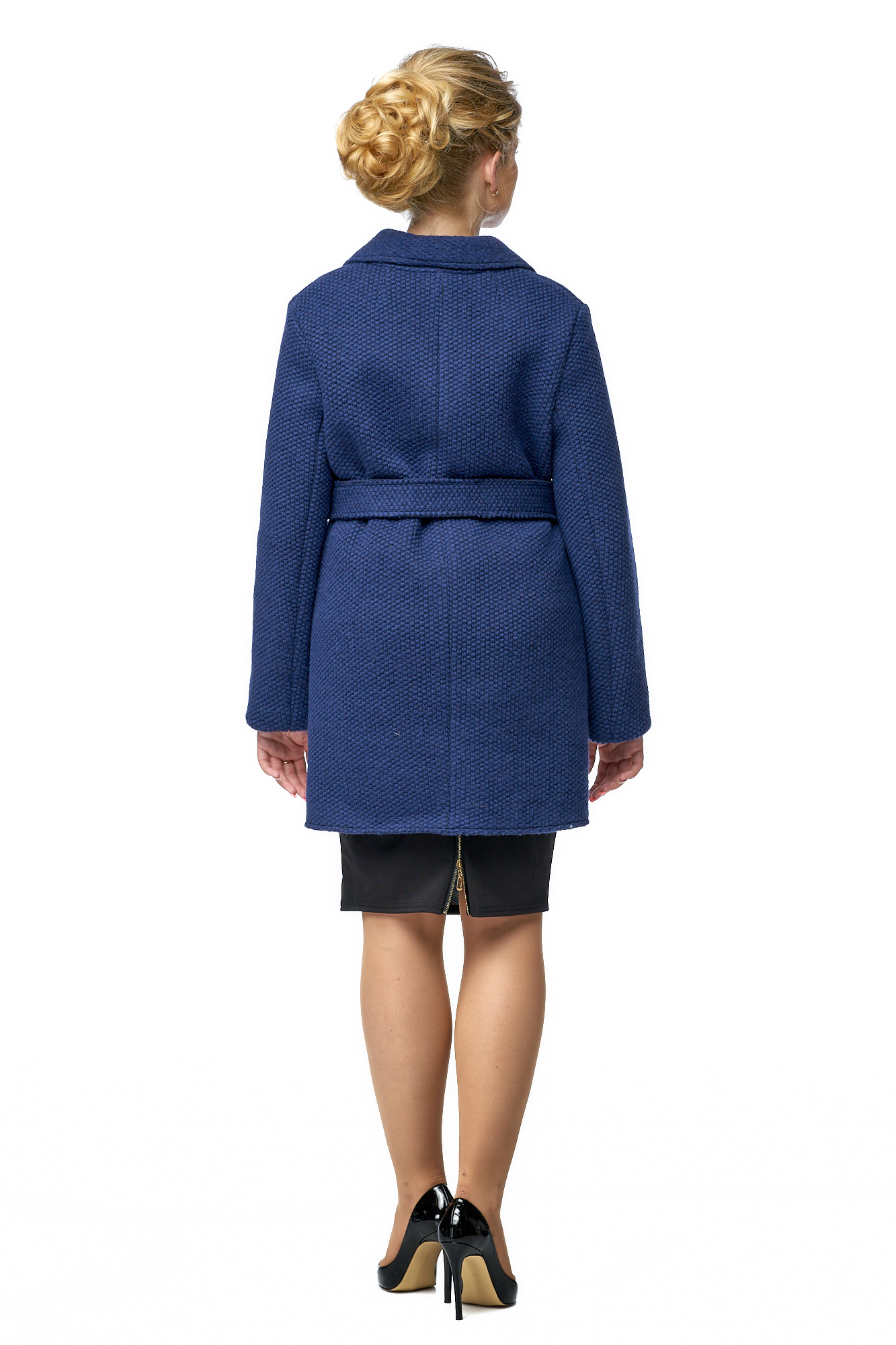 Женское пальто из текстиля с воротником 8002214-2