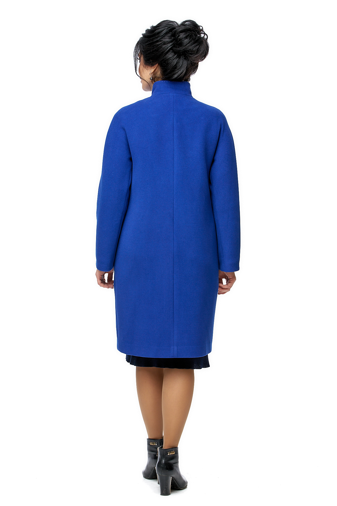 Женское пальто из текстиля с воротником 8002262-3