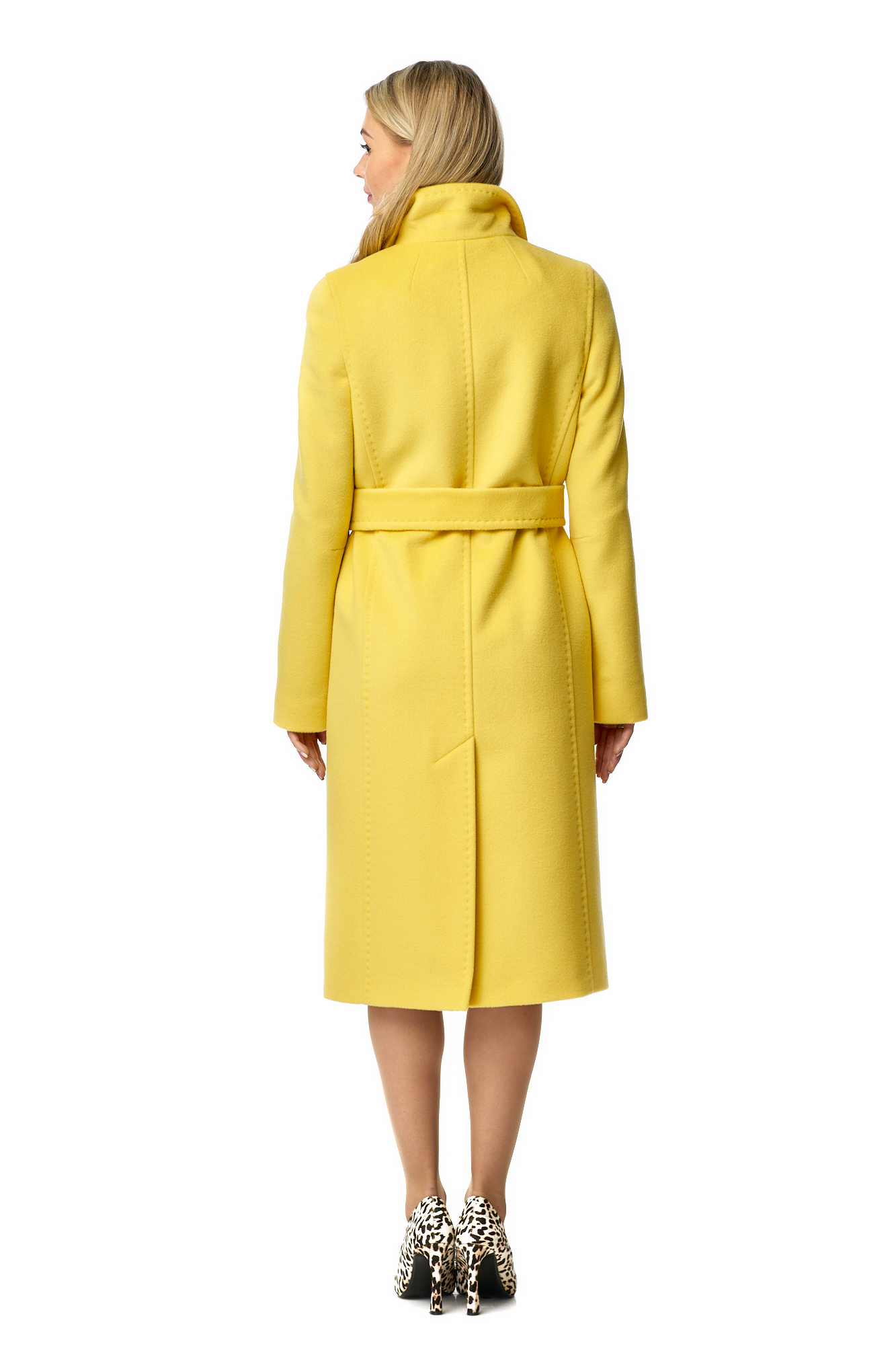 Женское пальто из текстиля с воротником 8010640-3